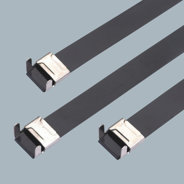 不锈钢喷塑扎带—L型锁紧式